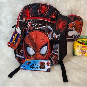 Spider-Man 4pc Backpack set